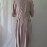 [DEFECT] Latte Mauve Plica Dress M,L,XL