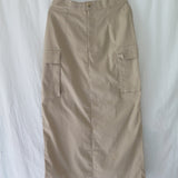[DEFECT] Beige Gene Maxi Skirt S,L