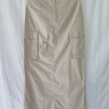 [DEFECT] Cream Gene Maxi Skirt XS,S,M