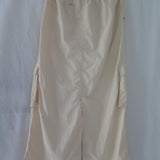 [DEFECT] Butterish Delft Maxi Cargo Skirt L