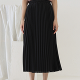 Black Slate Pleated Skirt