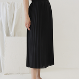 Black Slate Pleated Skirt