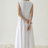 Spire dress in Offwhite