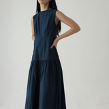 Spire dress in Midnight Blue