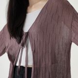 Mauve Wine Papillon Cardie