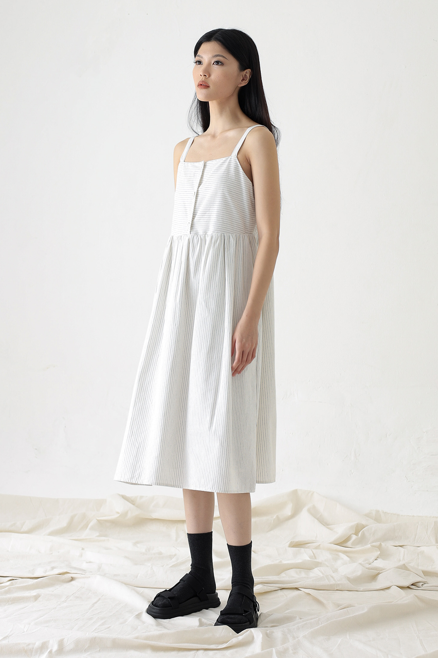 Offwhite Waves Linen