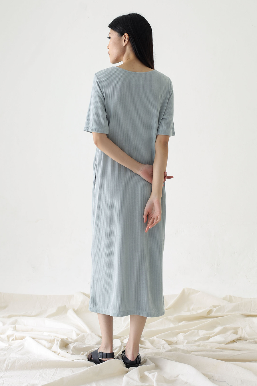 Mineral Blue Row Dress