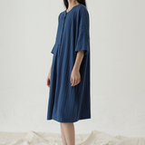 Brushed Blue Twine Dress