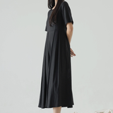 Black Plica Dress