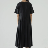 Black Plica Dress