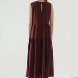 Burgundy Burnage Dress