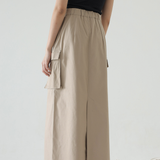 Beige Gene Maxi Skirt