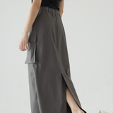 Charcoal Gene Maxi Skirt