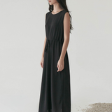 Black Eyre Drawstring Dress