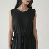 Black Eyre Drawstring Dress