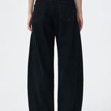 Denim Darkwash Barrel Pants
