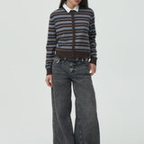 Blue Coffee Elmore Stripes