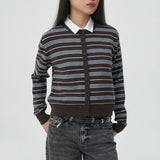 Blue Coffee Elmore Stripes