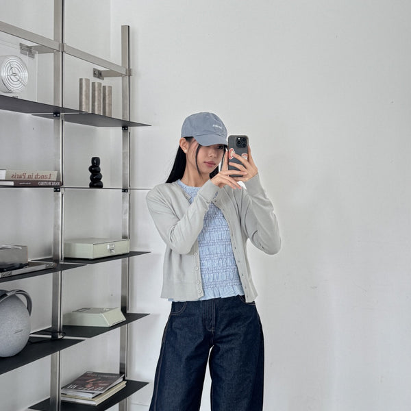 Denim Darkwash Barrel Pants