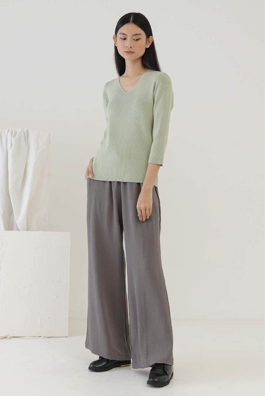 Pastel Green Dow Knit Top