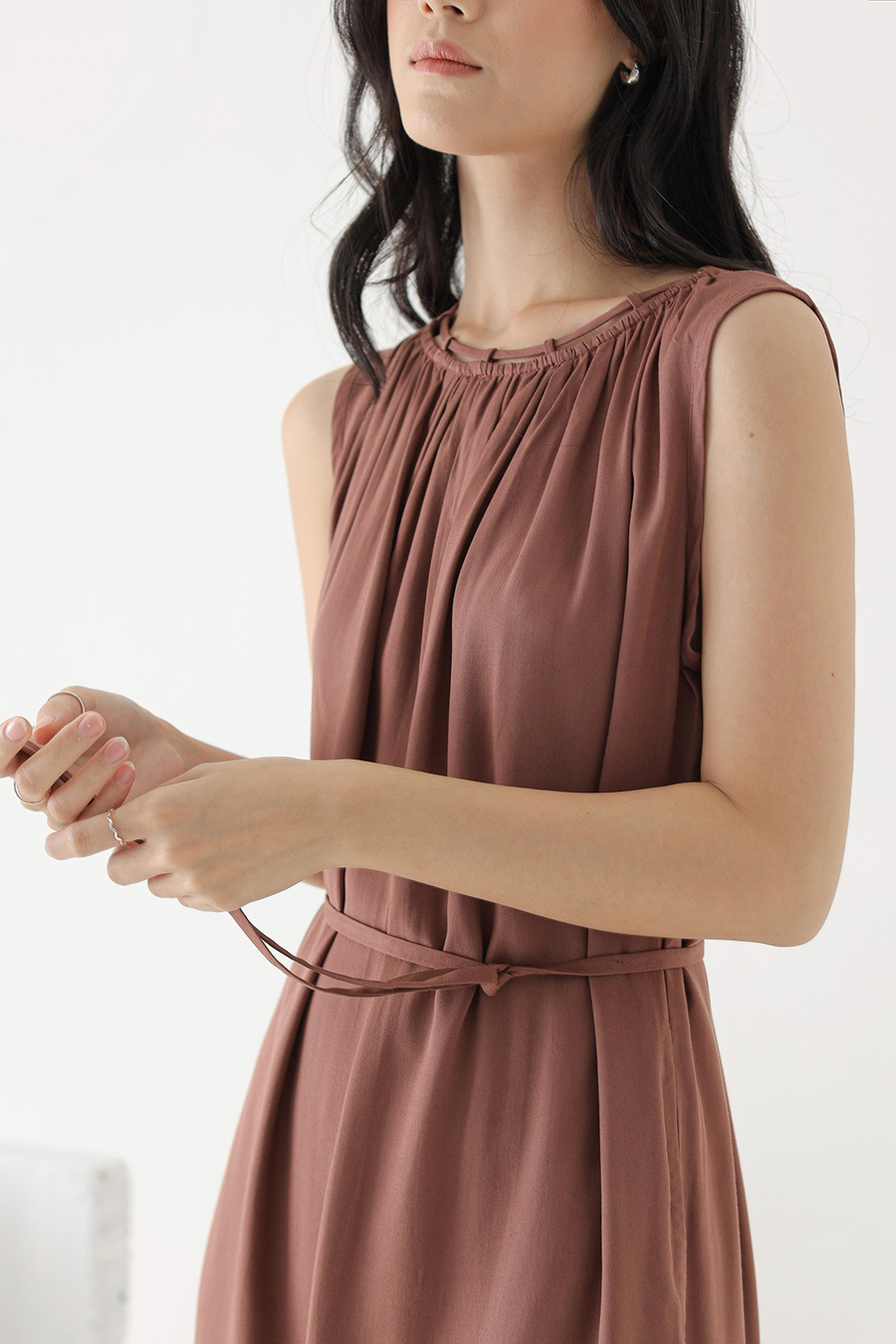Utter Dress in Marsala
