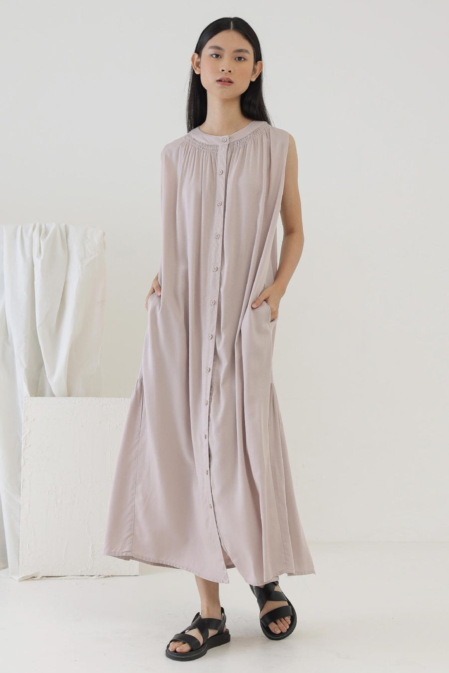 Muted blush Lune Dress