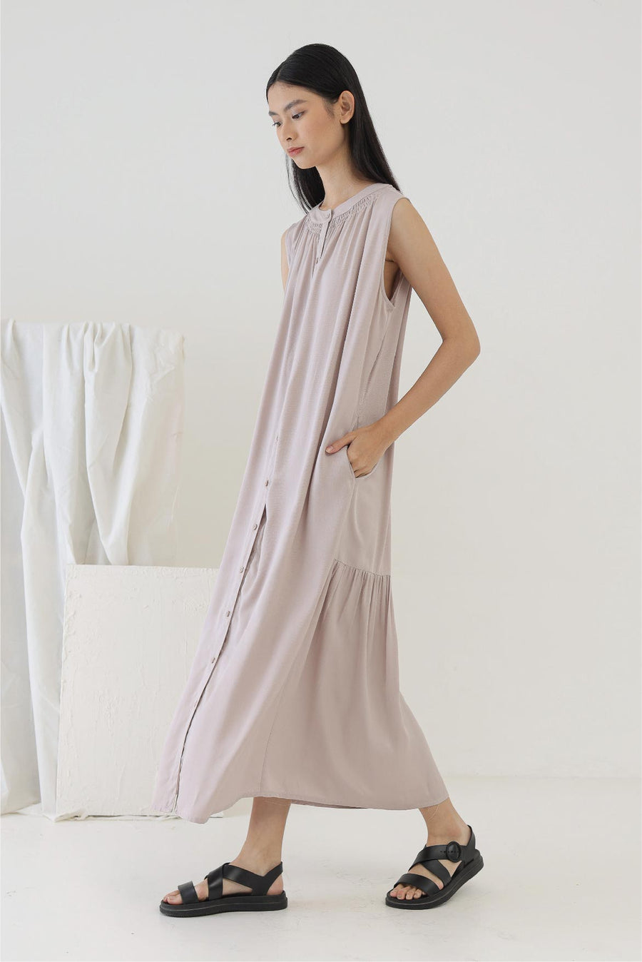 Muted blush Lune Dress